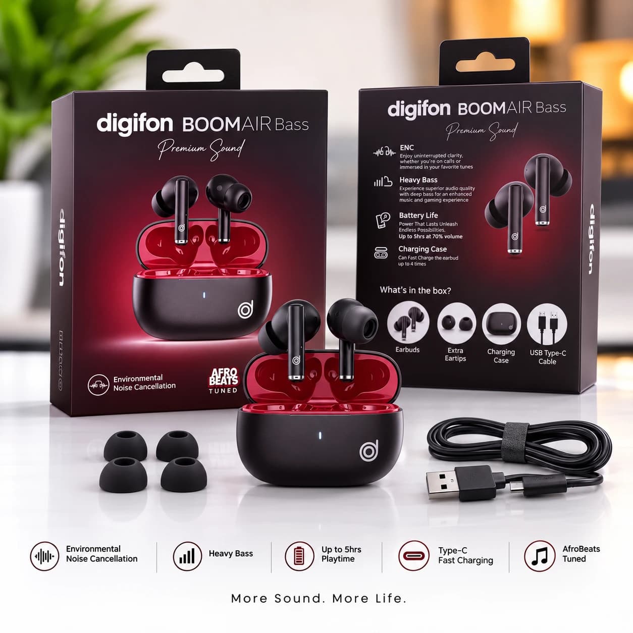 Digifon Boom Air Bass Earbuds